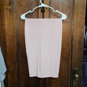 🌸 mauve midi pencil skirt